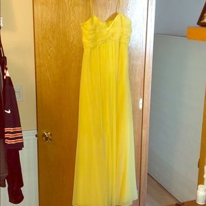 Bridesmaid Dress- Size 10- Unaltered-Yellow -strap